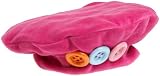 Flap Happy Winter Beret Velour With Multi Candy Buttons, Azalea Pink, Medium