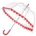 Heart String Frankford Clear Printed Bubble Umbrella - Heart String