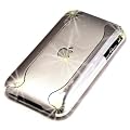 "Chrome" Luxurious Silver Soft Touch Rubberized Hard Case & "Echo" Screen Protector for iPhone 3G / 3Gs. Luxury Skin / Case / Shell / Cover & Mirror Screen Protector Package for iPhone 3G / 3Gs