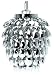 Present Time  Pendant lamp Pineapple chrome