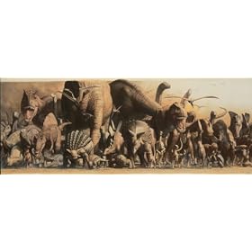 Deluxe Dinosaur Panorama Poster by Safari