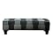 15-Button Bench/ Cocktail Ottoman - Gray