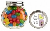 Baby Keepsake: Baby Duck Quilt Theme Personalized Glass Candy Jar - Unassembled (Set of 24)
