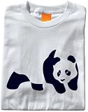 ENJOI Panda Short Sleeve T Shirt Dark Chocolate/Orange Small