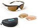 NYX Golf Sunglasses Classic Competition Brown Tortoise Frame Amber 3 Lens Series Sleek Lens Shape 99232