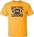 Large Gold Adult Fantasy Football Legend FFL Legend T-Shirt
