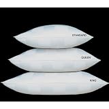Blue Ridge Home 1000 Thread Count Euro Check Siberian White Down Pillow 122454 King