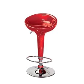Click here to buy Scooper Barstool Red by LumiSource.