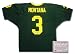 Joe Montana Notre Dame Fighting Irish NCAA Hand Signed Authentic Style Away Green Football Jersey NC