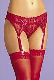 Red Lace Garter Belt