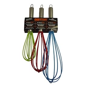 Buy 3 Pack Silicone Whisks - includes 1 unit each 8, 10 & 12