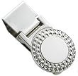 Spring-loaded Silver Plated ,money clip golf ball