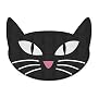 Retro Black Cat Throw Rug Bath Mat