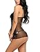 Avidlove Sexy Lingerie for Women Lace Babydoll Chemise Set Black L