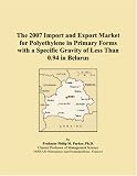 The 2007 Import and Export Market for Polyethylene in Primary Forms with a Specific Gravity of Less Than 0.94 in Belarus