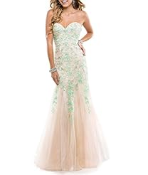 Girls Cocktail Sheath Mermaid Backless Lace Evening Dress/Homecoming Dress/Prom Dress/Party Dress 