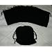 (10) Large Velvet Black Pouches With Drawstrings