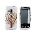 For HTC Droid Eris S6200 Hard Case Colorful Tree White