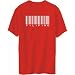 T-Shirt Mens Red " Filipino BARCODE / BAR CODE " Countries Large