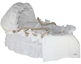 White Eyelet Moses Basket