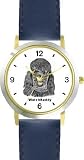 Poodle - Toy (SC) Dog - WATCHBUDDY® CLASSIC DELUXE TWO-TONE THEME WATCH - Arabic Numbers-Blue Leather Strap-Children's Size-Small ( Boy's Size & Girl's Size )