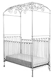 Scroll Work Canopy Iron Crib