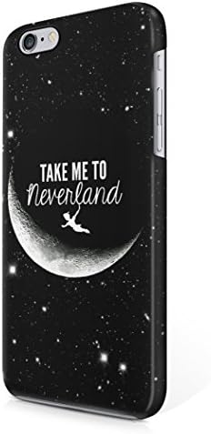 Take Me To Neverland Tumblr Moon Peter Pan Quote Hard Plastic iPhone 6 / iPhone 6S Phone Case Cover