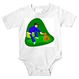 Onesie with animals, feeding, bottle, pets, puppy by SHOPZEUS