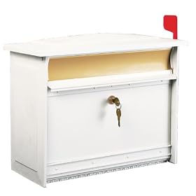 Solar Group MSK0000W Extra Large Lockable Security Wall Mount Mailbox, White