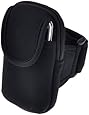 Zippered Double Pockets Sports Armband bag For SAMSUNG Galaxy S4 / Samsung S3 / iphone 5 / 5S / 5C / 4S / Nokia Lumia 1020 / HTC One (Black)
