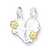 Sterling Silver Best Friends 2-piece Break-apart Heart Charm includes two 20 inch Sterling Silver Chains
