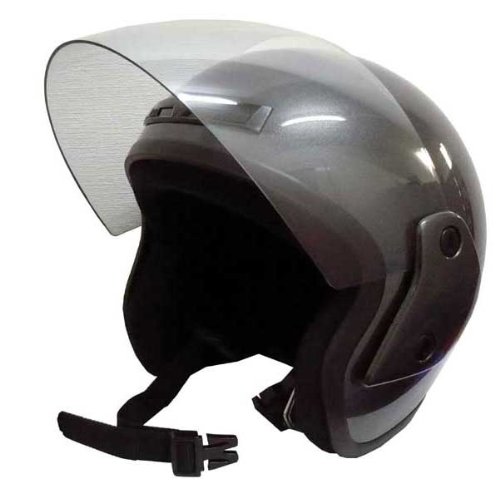 送料無料 バイク用 ヘルメット ◎ スタイリッシュ　ジェットヘルメット　（ガンメタ）