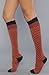 *The Extras The Diamond Knee High Sock in Navy,Hosiery for Women, One Size,Navy
