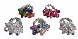 Swarovski Crystal and Sterling Silver Cluster Stretch Rings