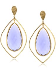 Coralia Leets Jewelry Design Iolite Colored Jumbo Stone Post Earrings