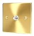 SATIN BRASS SATELLITE TELEVISION SOCKET C469BBW