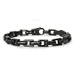 Stainless Steel Bracelet Black Plated Big Link -10mm Wide 8.50 Inches