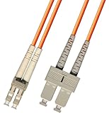 2M Multimode Duplex Fiber Optic Cable (62.5/125) - LC to SC