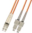 100M Multimode Duplex Fiber Optic Cable (50/125) - LC to SC