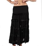 Romeo & Juliet Couture Chiffon Skirt with Sequin Accents in Black 41ElExIUH9L. SL160 Romeo & Juliet Couture Chiffon Skirt with Sequin Accents in Black