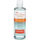 Neutrogena Oil-Free Acne Stress Control Triple-Action Toner, 8-Ounce Bottles (Pack of 3)