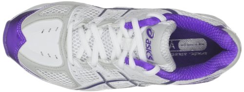 Asics Women's Gel Netburner Tasman 3 W White/Flag Navy/Spectra Violet Court Trainer R159N 0134 8.5 UK