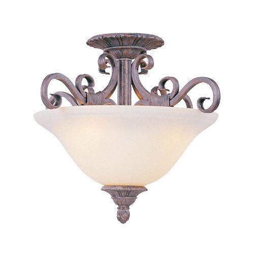 Maxim Lighting 2752SVCR 3 Light Semi Flush Ceiling