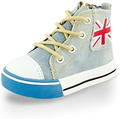 Toddler Boys' Rocker Style Canvas Shoe Light Blue 11