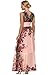 ANGVNS Women Floral Print Chiffon Long Dress with Necklace