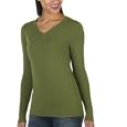 Mossimo® Black: Ultra Soft Long-Sleeve V-Neck Sweater - Sago Palm