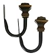 Quadrant Holdbacks 2-pc. Set - Oil Brown