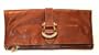 Liz Claiborne Broadway Jewels Brandy Leather Clutch