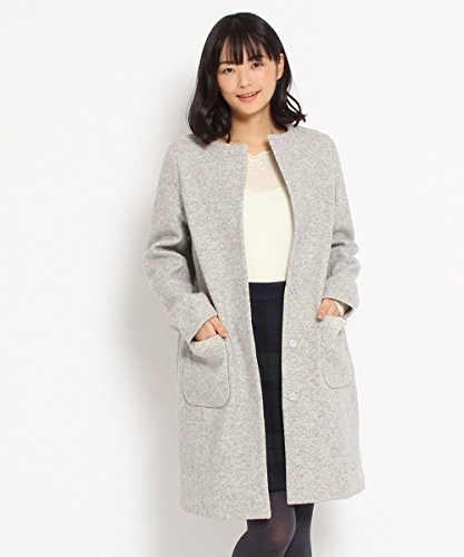 (アナトリエ) anatelier アンゴラ混ノーカラーコート 52899301