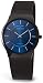 Skagen Men's Classic 233LTMN Black Titanium Quartz Watch with Blue Dial
